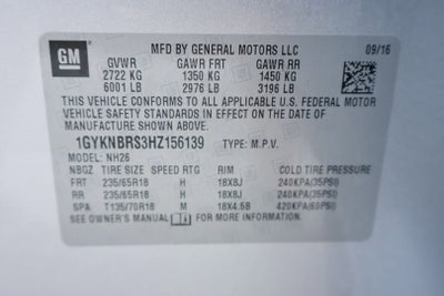 2017 Cadillac XT5 Luxury FWD
