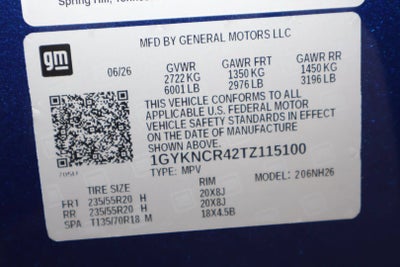 2026 Cadillac XT5 Premium Luxury