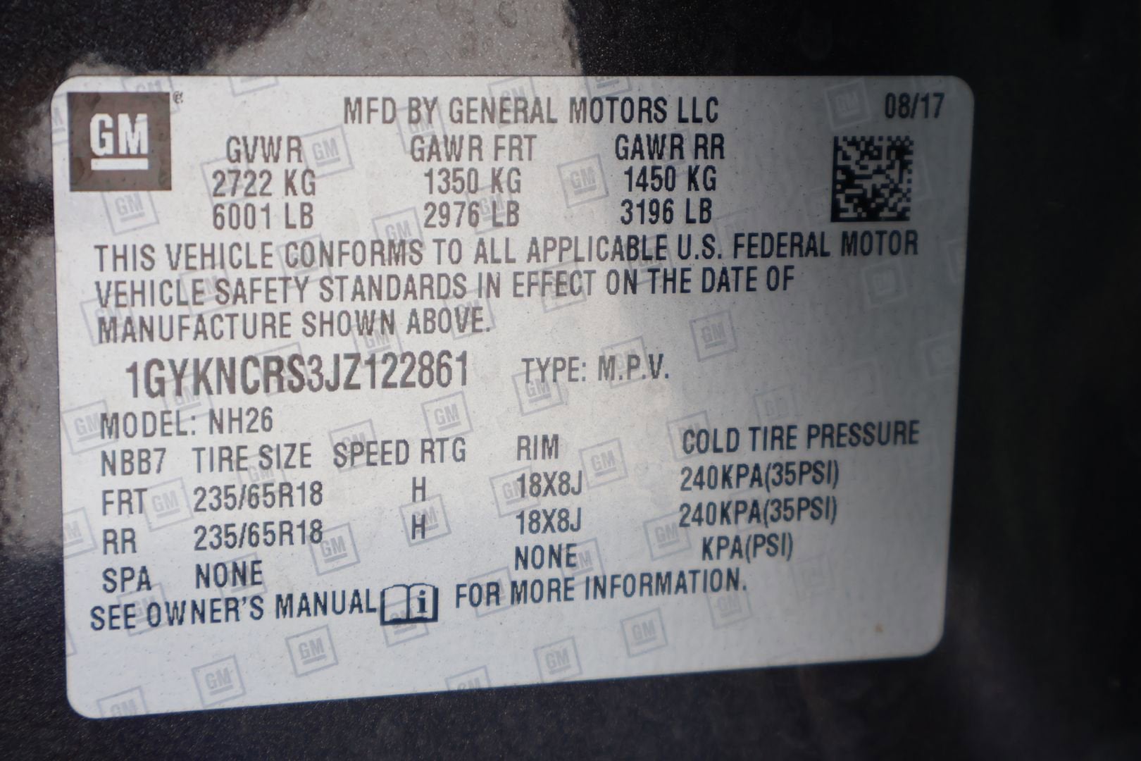 2018 Cadillac XT5 Luxury FWD