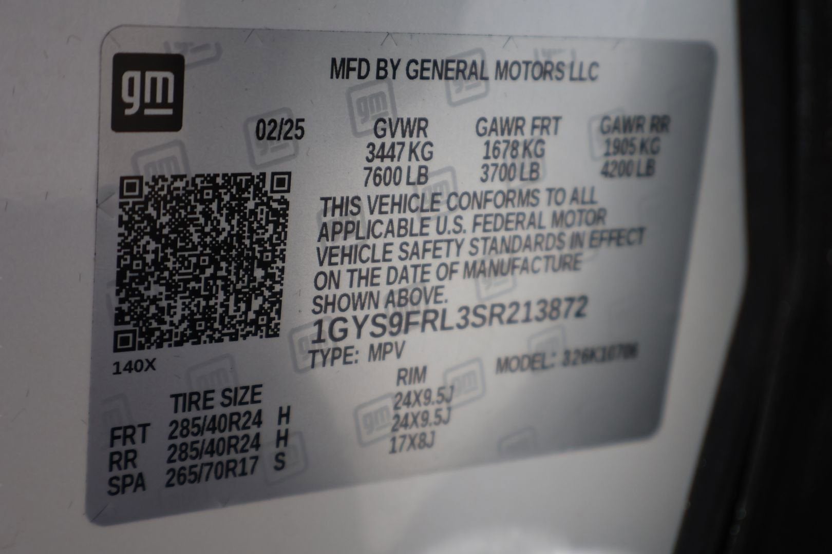 2025 Cadillac Escalade Sport