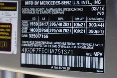 2017 Mercedes-Benz GLS AMG® GLS 63