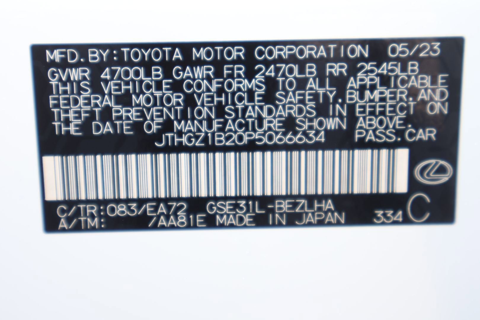 2023 Lexus IS IS 350 F SPORT