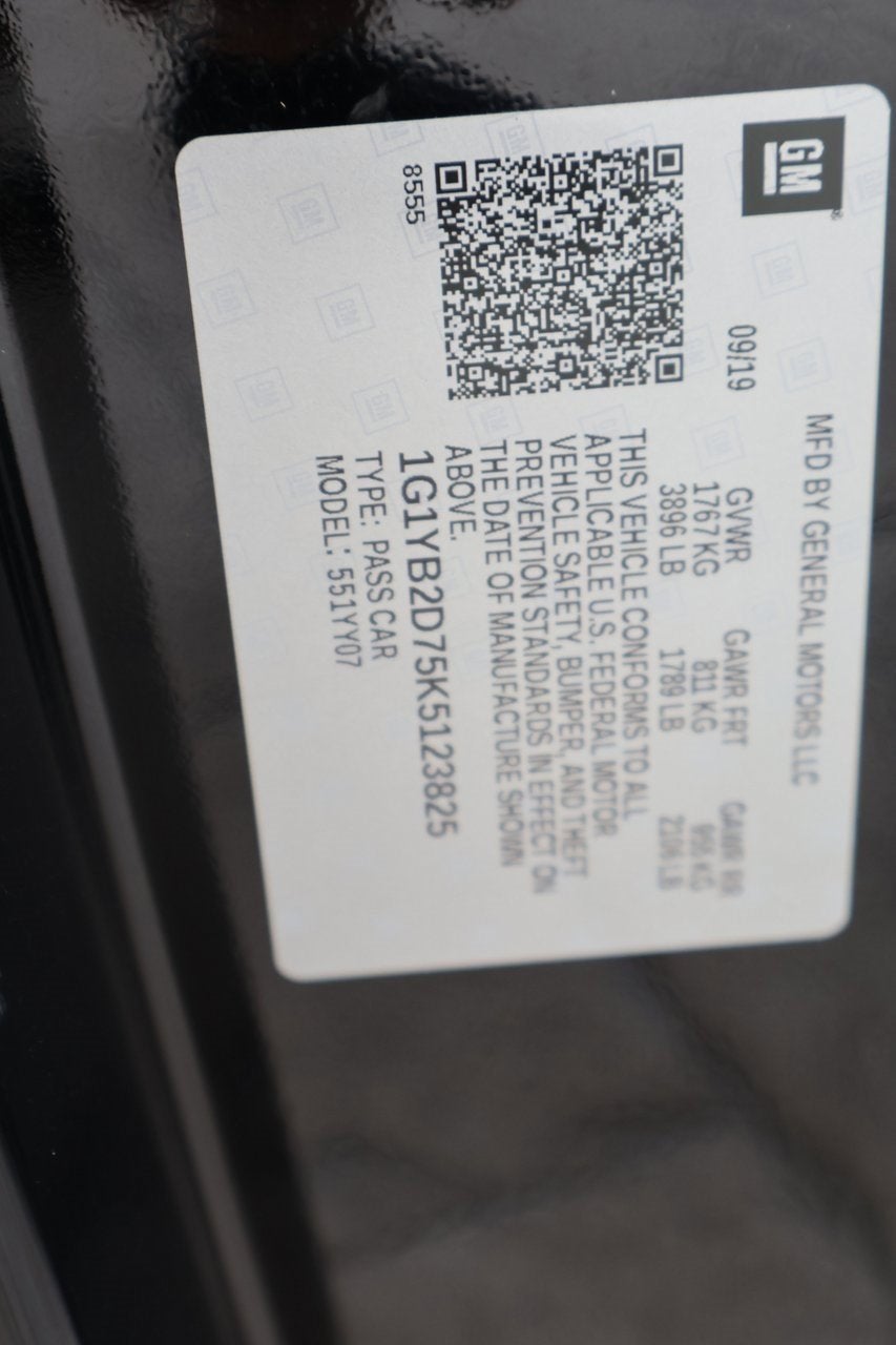 2019 Chevrolet Corvette Stingray 1LT