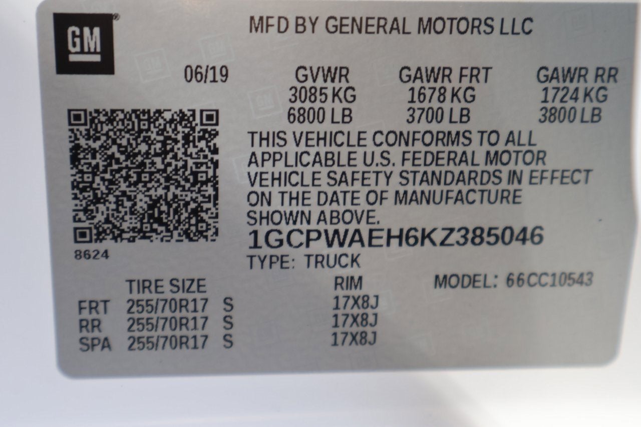 2019 Chevrolet Silverado 1500 Work Truck