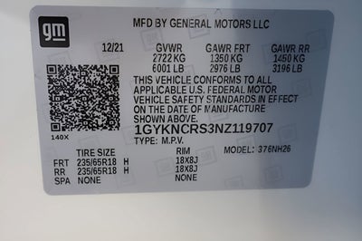 2022 Cadillac XT5 Premium Luxury