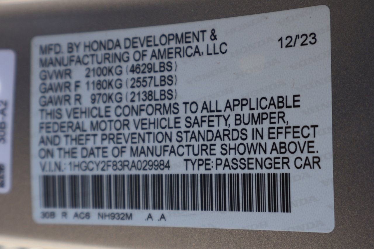 2024 Honda Accord Hybrid Touring