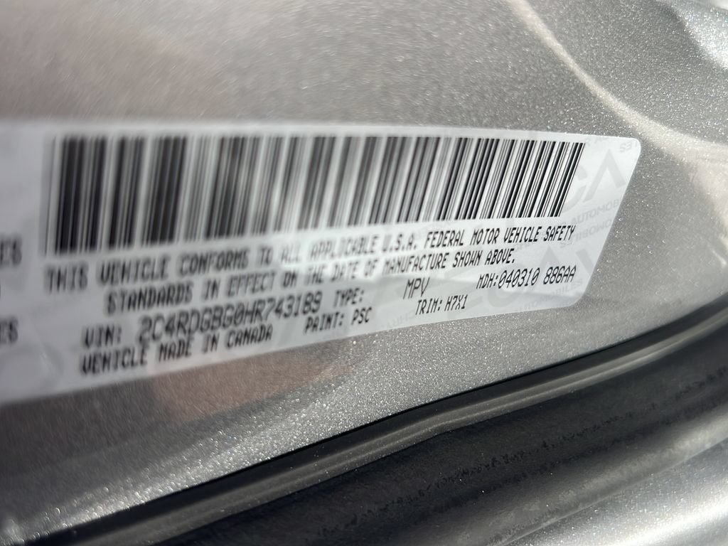 2017 Dodge Grand Caravan SE
