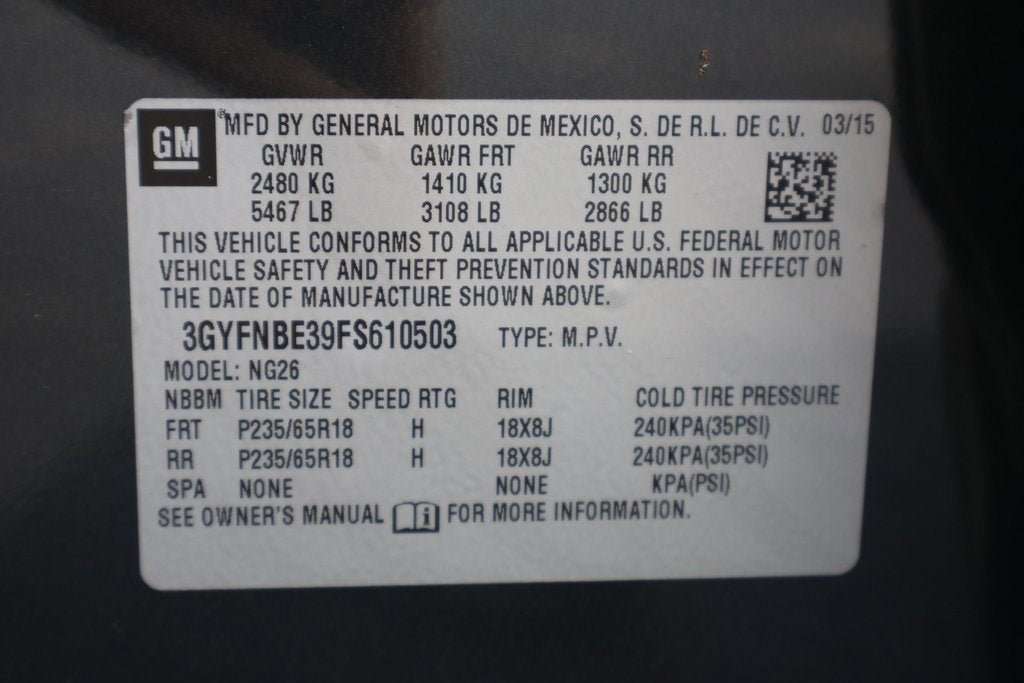 2015 Cadillac SRX Luxury Collection