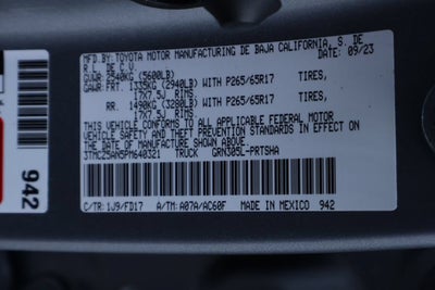2023 Toyota Tacoma 4WD SR