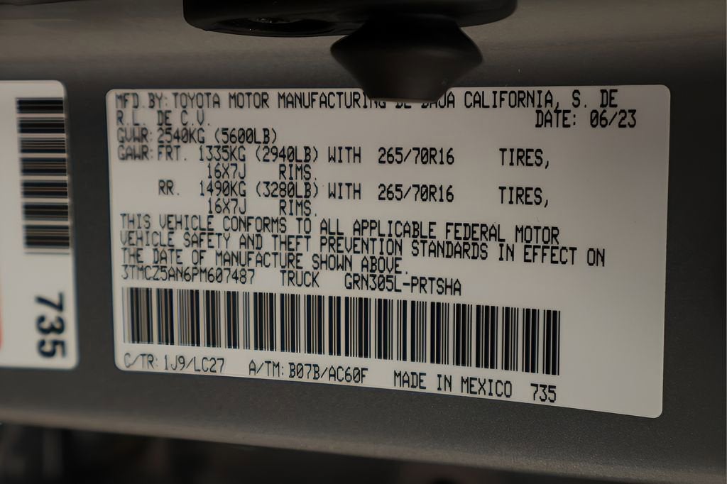 2023 Toyota Tacoma 4WD SR