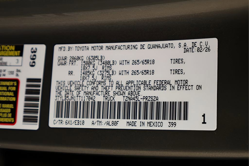 2026 Toyota Tacoma 4WD SR5
