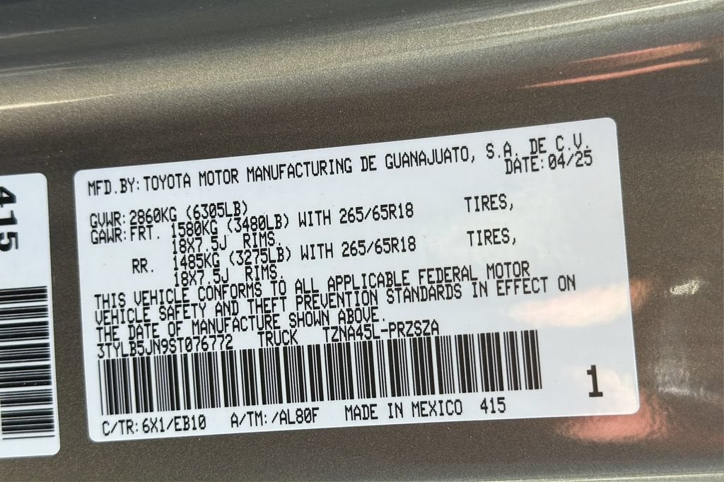 2025 Toyota Tacoma 4WD Limited