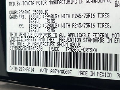 2022 Toyota Tacoma 2WD SR