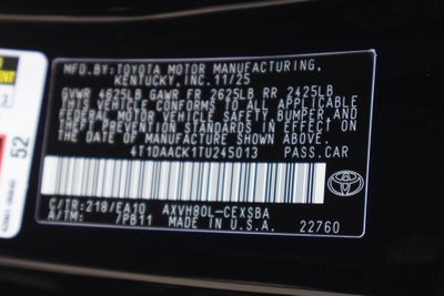 2026 Toyota Camry LE