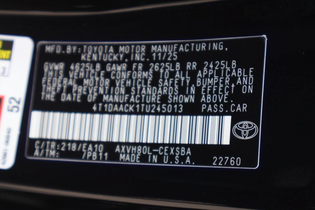 2026 Toyota Camry LE
