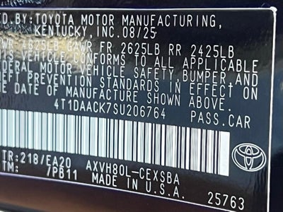 2025 Toyota Camry LE