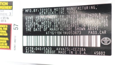 2022 Toyota Camry SE
