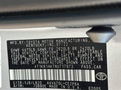2022 Toyota Camry XSE