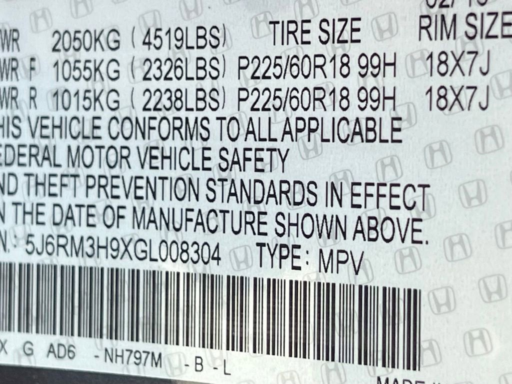 2016 Honda CR-V Touring