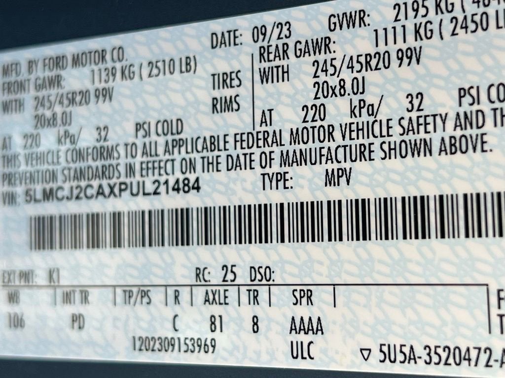 2023 Lincoln Corsair Reserve