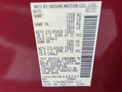 2017 Nissan Murano SL