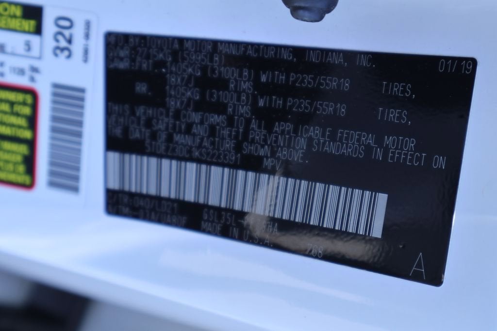 2019 Toyota Sienna SE