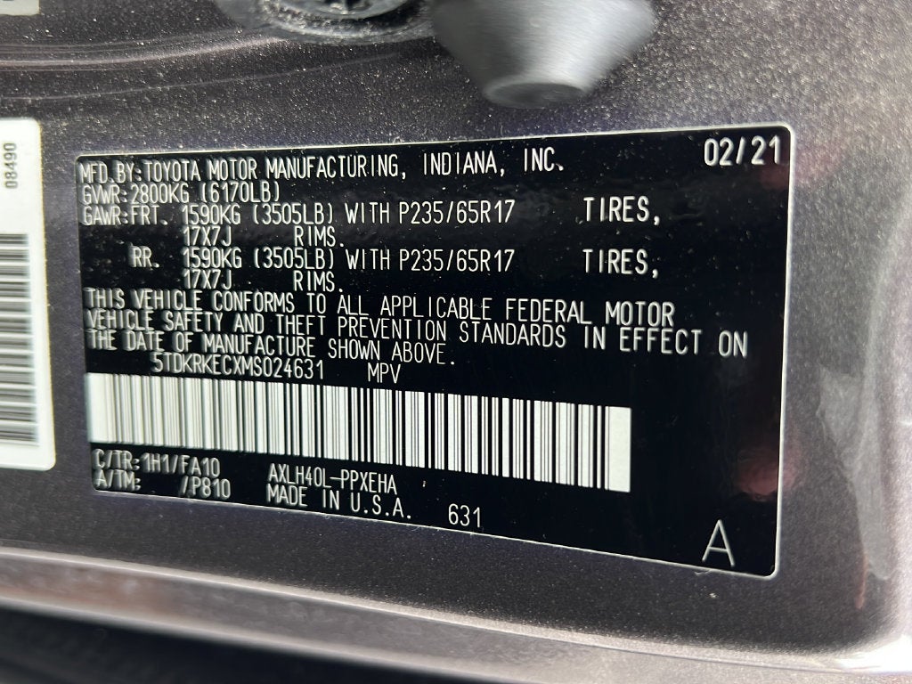2021 Toyota Sienna LE
