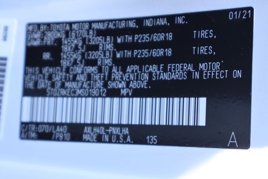 2021 Toyota Sienna Limited