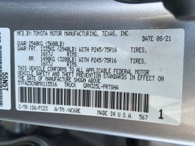 2021 Toyota Tacoma 2WD SR5