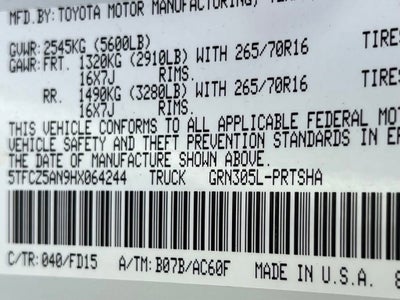 2017 Toyota Tacoma SR5