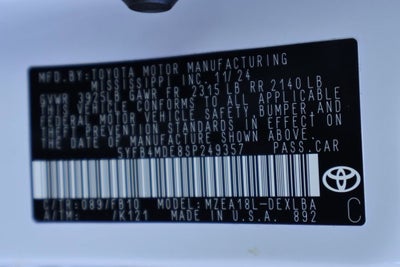 2025 Toyota Corolla LE