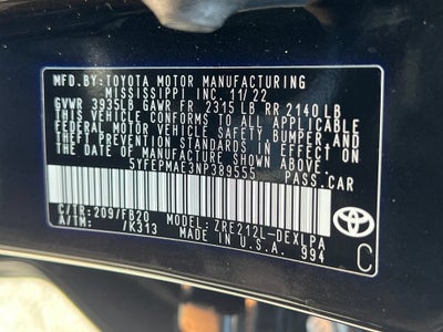 2022 Toyota Corolla LE