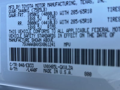 2025 Toyota Sequoia SR5