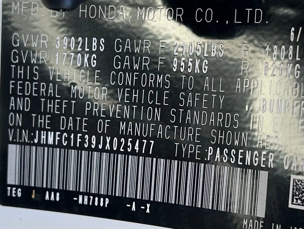 2018 Honda Civic Sedan EX-T