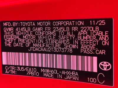 2026 Toyota Prius LE