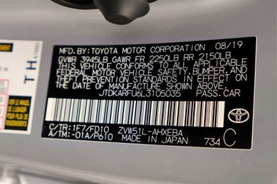 2020 Toyota Prius L Eco