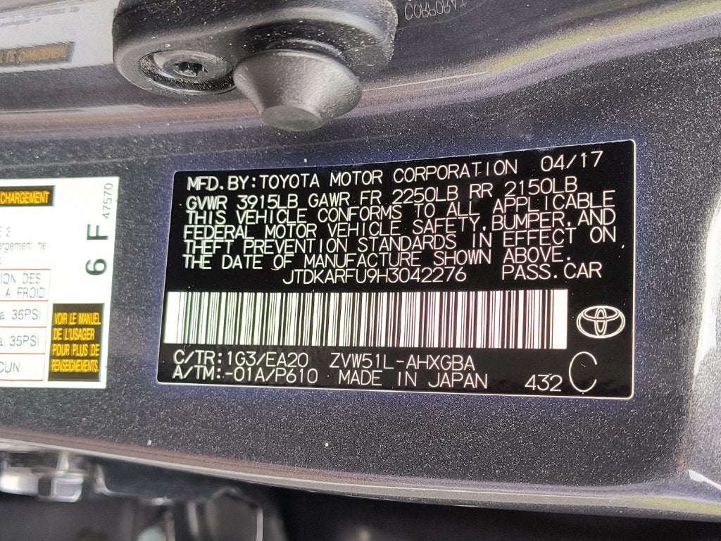 2017 Toyota Prius Two
