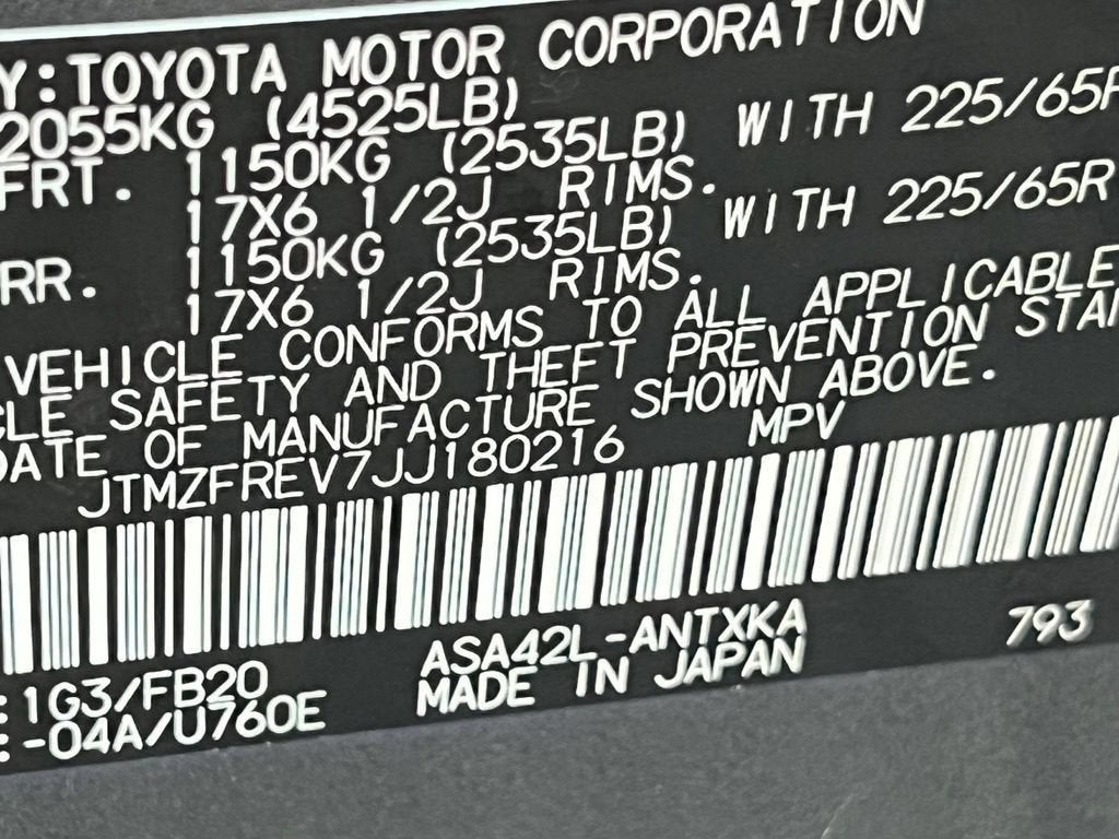 2018 Toyota RAV4 LE