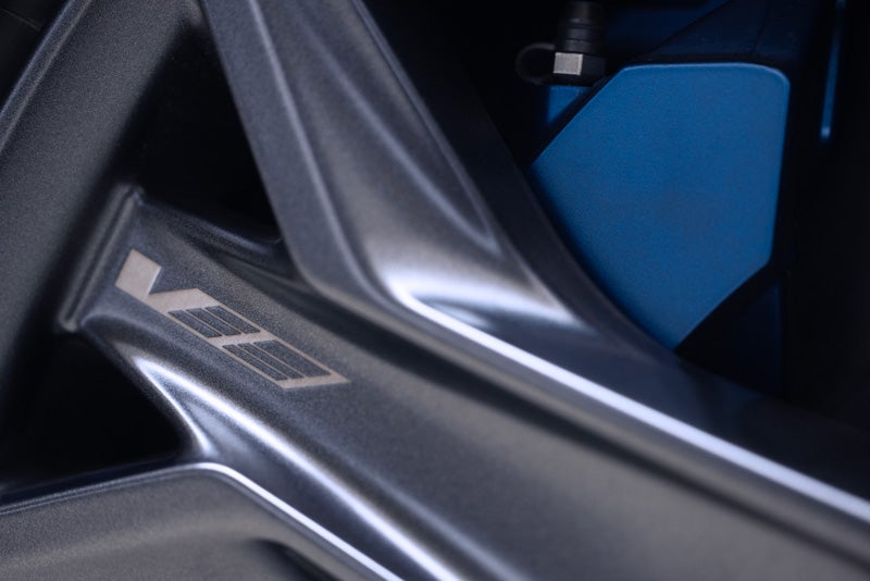 Close-up of the 2026 OPTIQ-V Brembo Performance Front Brakes | Dimmitt Cadillac of Clearwater in Clearwater FL